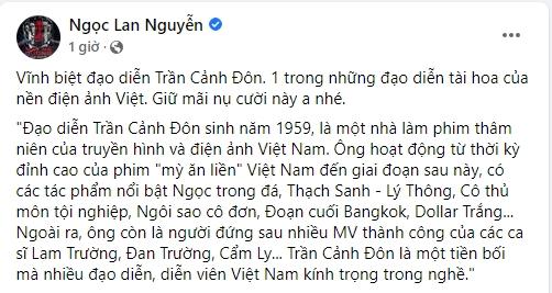 Dàn sao Việt nghẹn ngào vĩnh biệt đạo diễn Trần Cảnh Đôn-6