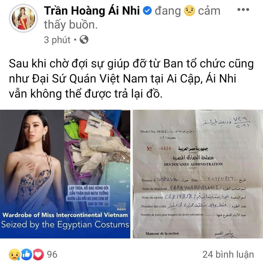 Hải quan Ai Cập quyết không trả váy cho Trần Hoàng Ái Nhi-1