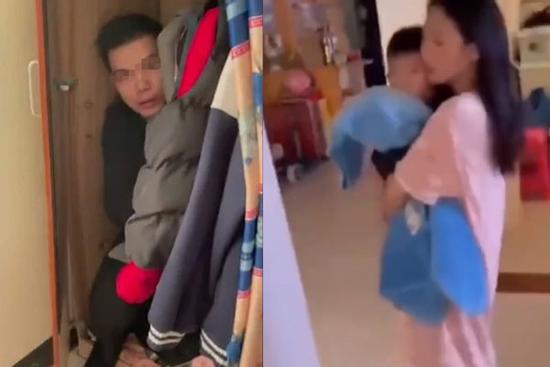 Chồng tóm sống trai lạ trốn trong tủ, vợ bảo chỉ là thợ sửa nước