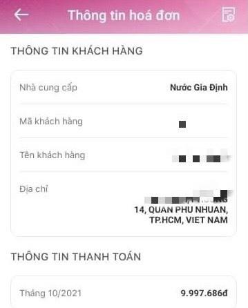 Hóa đơn tiền nước vài chục triệu đồng sau giãn cách ở TP.HCM-1