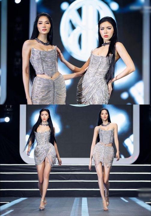 Minh Tú - Hoàng Thùy catwalk chung sàn runway giữa ồn ào nghỉ chơi-2