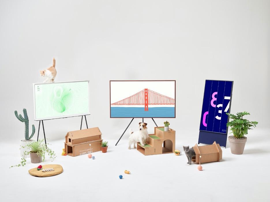 Nhà thú cưng độc đáo làm từ thùng TV tái chế-5