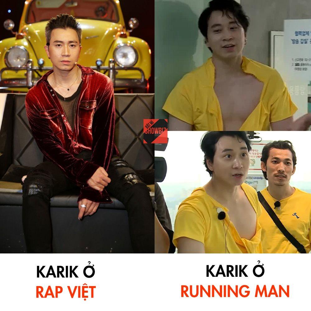Karik ở Rap Việt chanh sả, tới Running Man bị xé đồ tả tơi-17