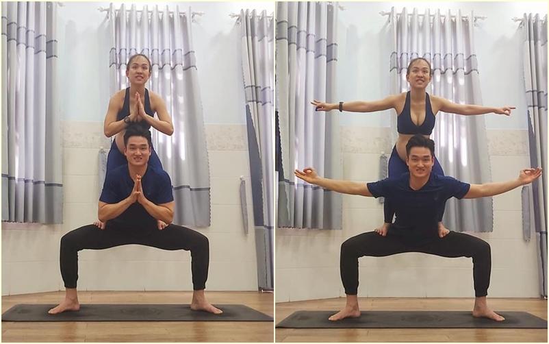 Mừng lên chức bố mẹ, cặp vợ chồng thực hiện loạt tư thế yoga siêu đỉnh-2
