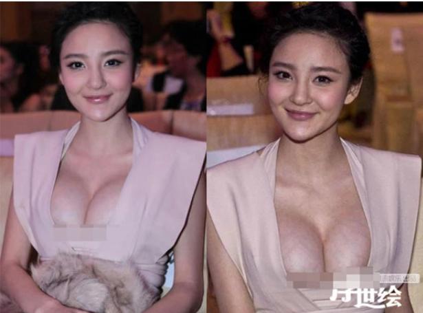 Những vòng 1 bức tử, nổi gân xanh như muốn trào ra ngoài lớp váy-11