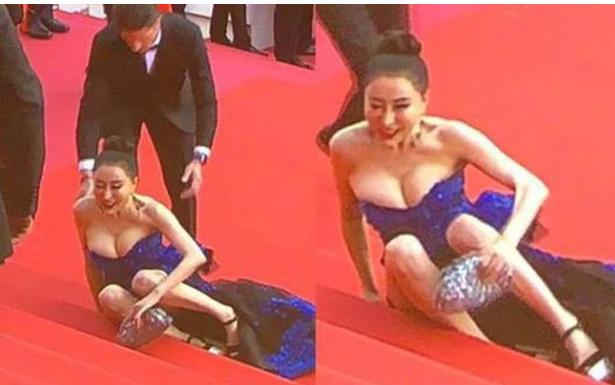 Những vòng 1 bức tử, nổi gân xanh như muốn trào ra ngoài lớp váy-12