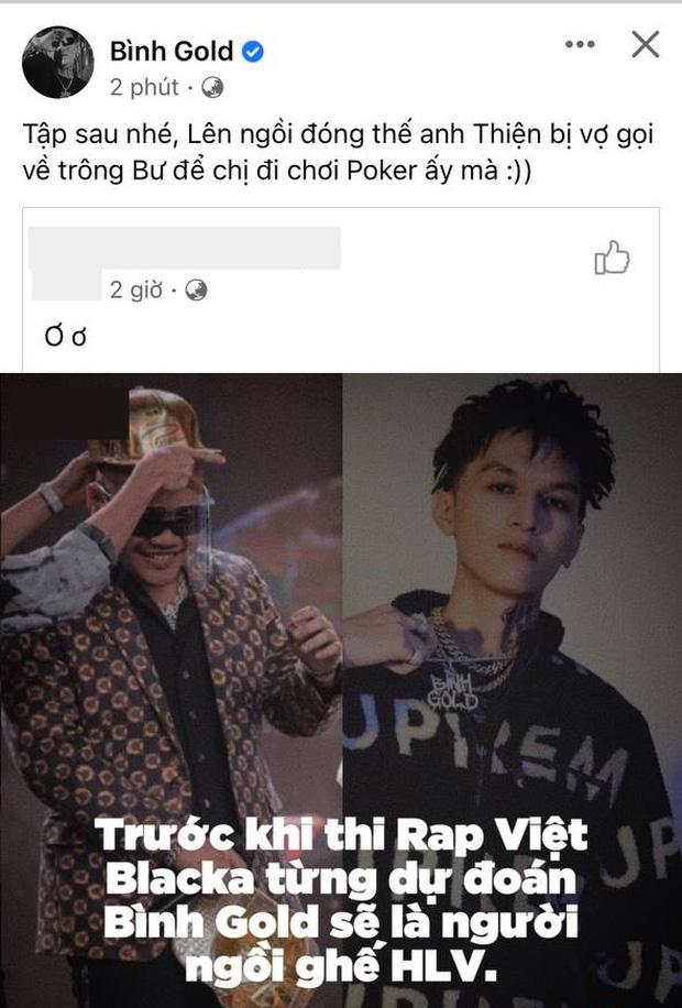 Bình Gold thông báo sẽ thế chỗ Rhymastic ngồi tại Rap Việt mùa 2?-1