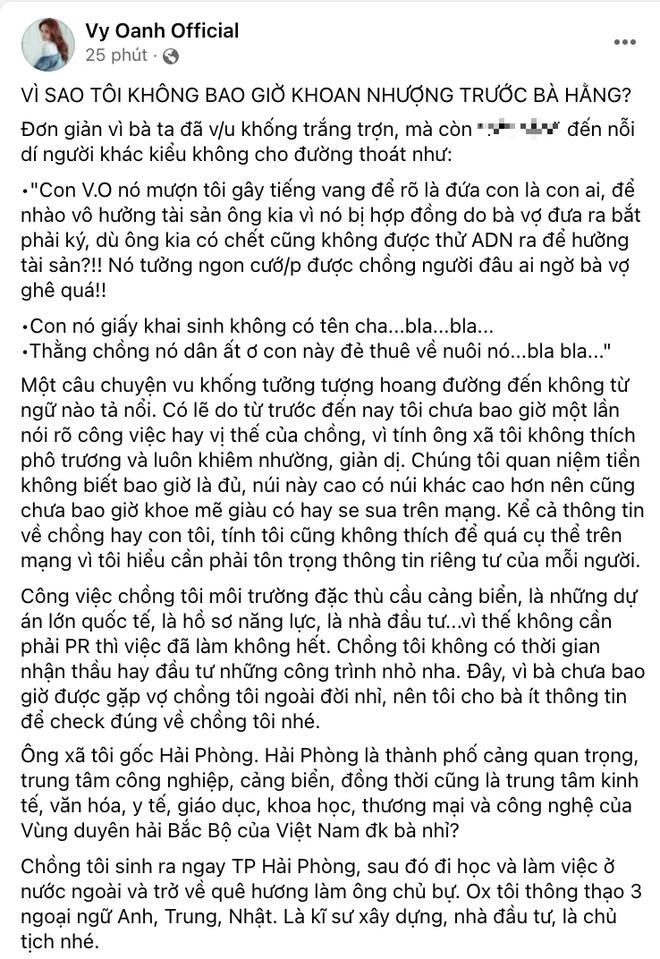 Vy Oanh than Facebook bị report, chỉ nghi đúng Phương Hằng-2