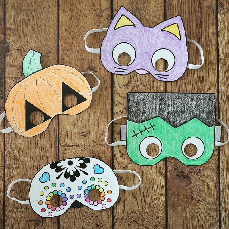 Cách tự làm mặt nạ Halloween cực đơn giản lại siêu đẹp-5