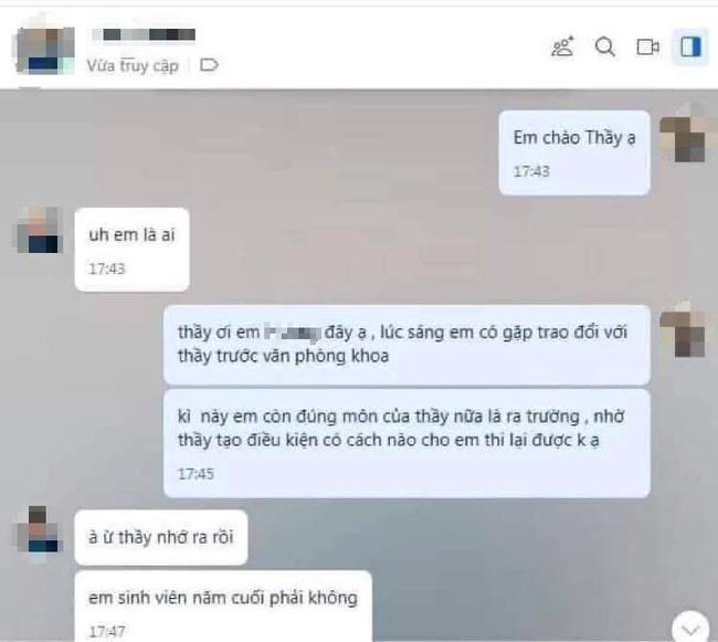 Xôn xao inbox thầy giáo gạ nữ sinh vào nhà nghỉ, đảm bảo thi đỗ-1