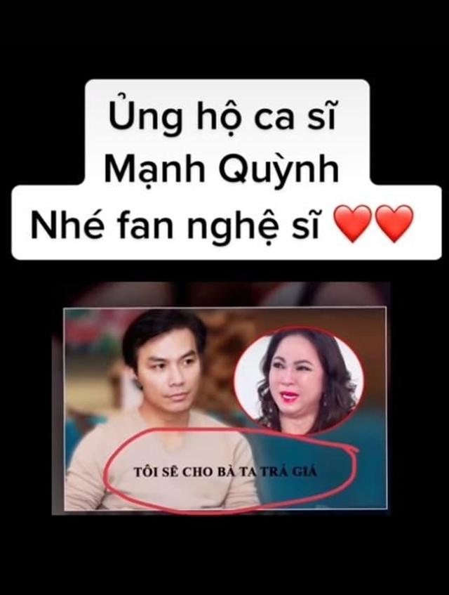 Làm rõ tin đồn ca sĩ Mạnh Quỳnh kiện bà Phương Hằng-2