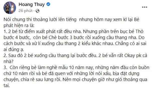 Hoàng Thùy nói gì trước nghi vấn bị Thùy Dương chửi tục?-4
