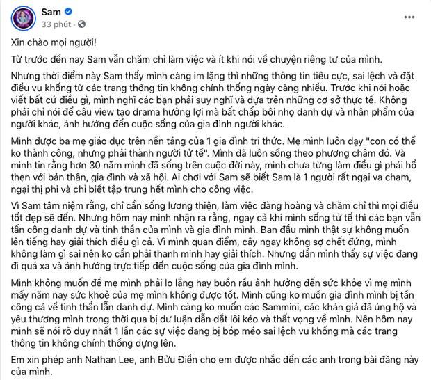 Sam gọi tên Nathan Lee đối chứng, giải thích quan hệ Color Man-1