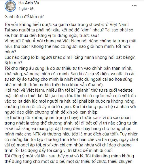 Hà Anh bị giành vedette, công khai thủ đoạn nhiều chân dài-2