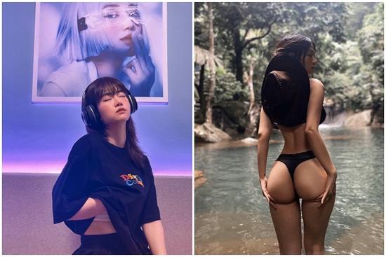 'Hoang mang' với dáng pose tự 'lần mò' chỗ nhạy cảm của Lê Bống