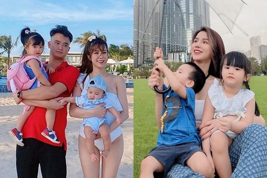 Ngoại hình 2 con của Diệp Lâm Anh và Đức Phạm