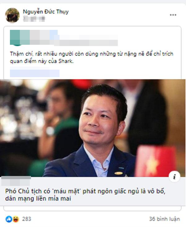 Bất ngờ phản ứng bầu Thụy về drama lỡ miệng của Shark Hưng-2