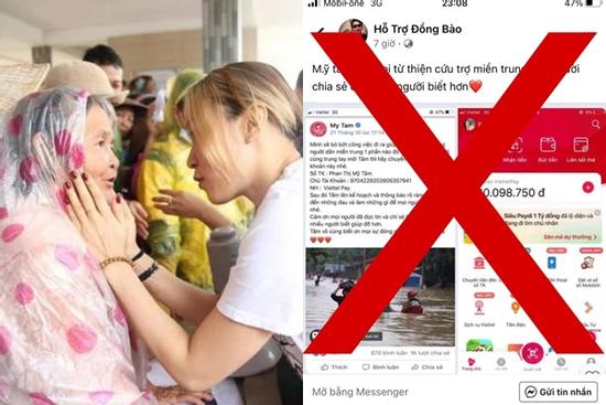 Xuất hiện nhiều tài khoản mạo danh Mỹ Tâm kêu gọi từ thiện