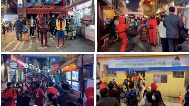 1 khu ở Seoul đông đến nghẹt thở trong đêm Halloween-2