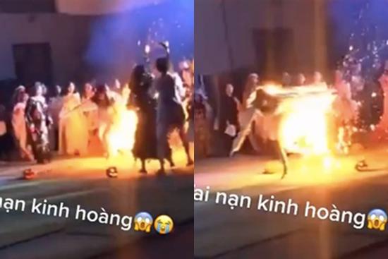 Sự thật clip nữ sinh cháy như 'đuốc sống' trong lễ hội Halloween