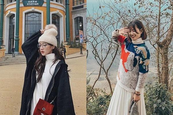 Mix đồ với váy yếm mùa đông vừa ấm vừa xịn sò như gái Hàn-10
