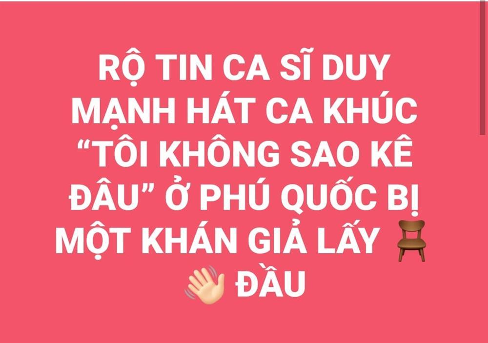 Rộ tin Duy Mạnh bị phang ghế khi hát sao kê ở Phú Quốc-2