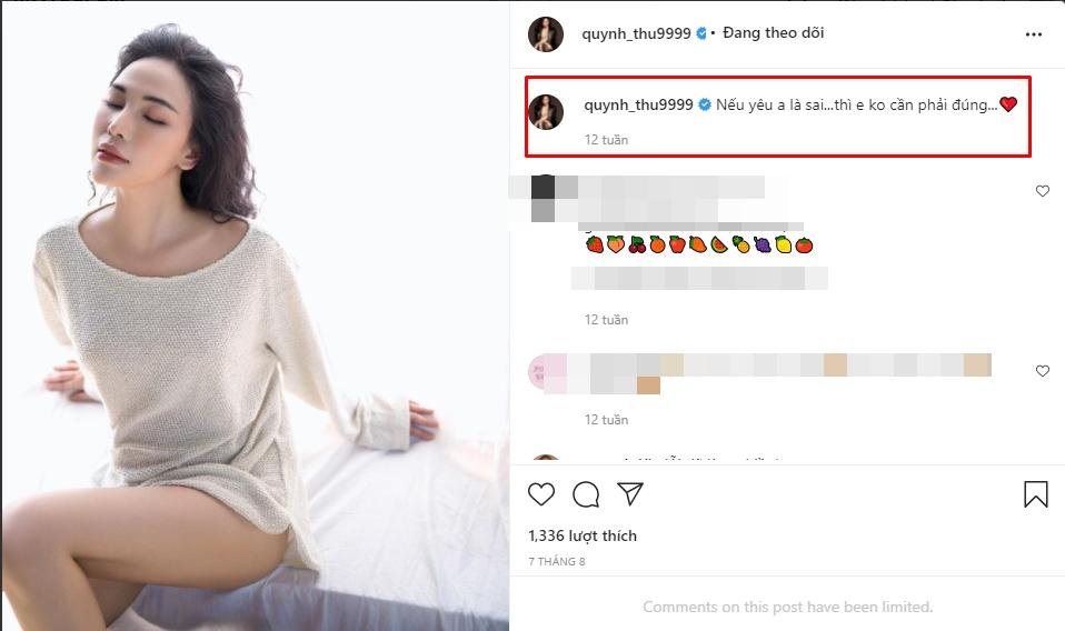 Quỳnh Thư bị đào bình luận đã là vợ người ta giữa ồn ào-4