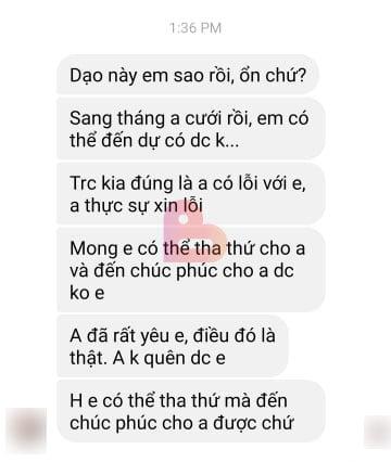 Cắm sừng người yêu, thanh niên mặt dày xin lời chúc phúc lấy vợ-2