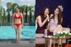 U60 mẹ Phạm Hương diện bikini khoe cả múi bụng ngỡ ngàng