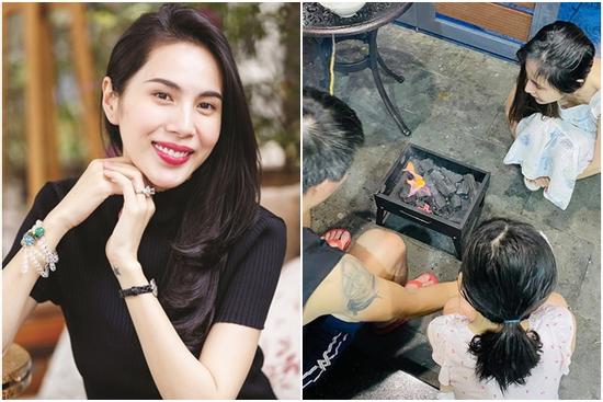 Thủy Tiên khoe ảnh 'feeling hạnh phúc' giữa bão từ thiện