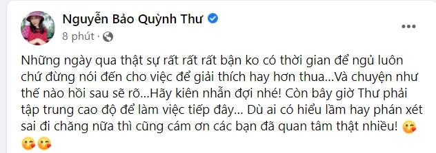 Quỳnh Thư lên tiếng tin đồn cặp kè chồng Diệp Lâm Anh-2