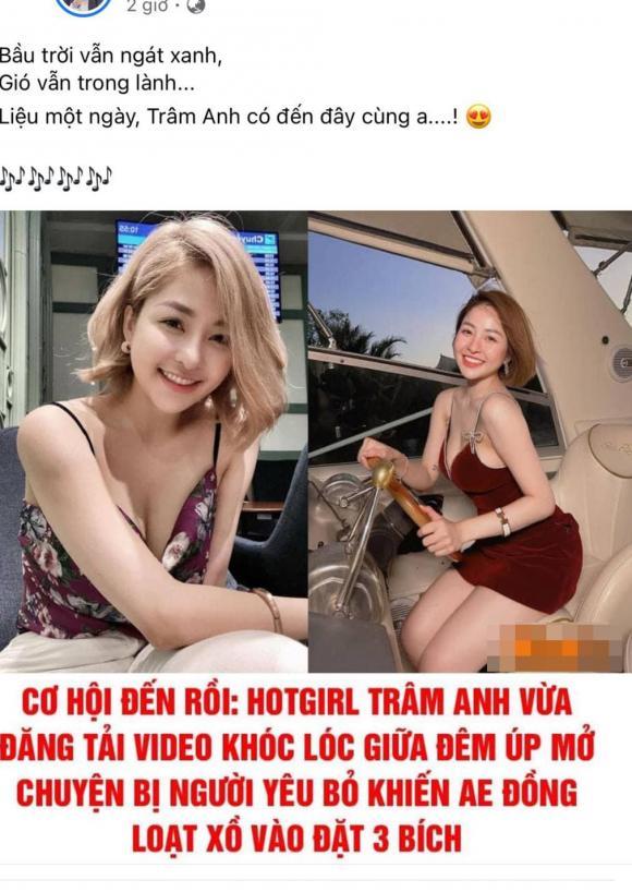 Xôn xao hot girl Trâm Anh đăng clip khóc lóc lúc nửa đêm-1