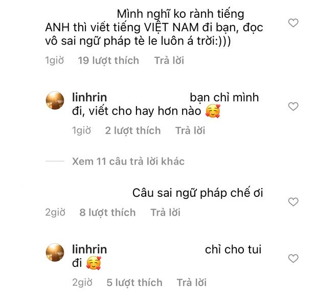 Linh Rin viết caption tiếng Anh bị netizen chê sai ngữ pháp tùm lum-2