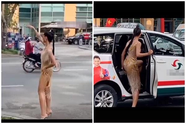 Bắt gặp HHen Niê vẫy taxi đi đường, body thật có như ảnh?-2