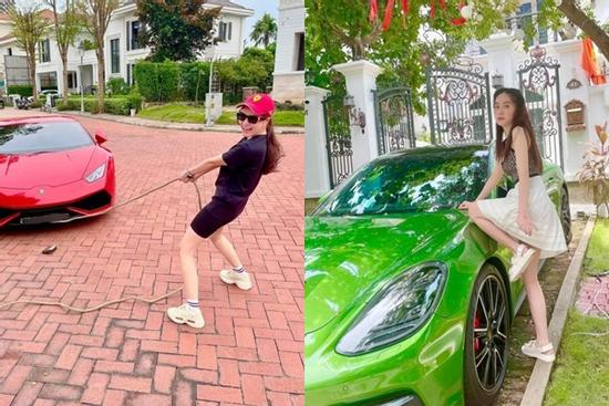 Ở nhà 200 tỷ nhưng Di Băng toàn pose dáng 'kém sang' bên siêu xe