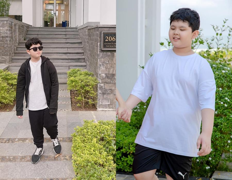 Con trai Tim - Trương Quỳnh Anh lớn ngang ngửa mẹ dù 9 tuổi-4