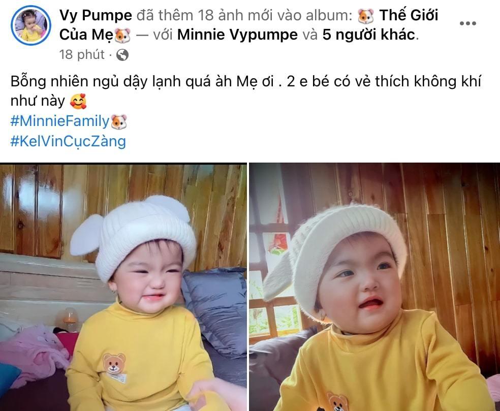 Con gái 11 tháng Mạc Văn Khoa siêu cute, tạo dáng chả kém mẫu nhí-6