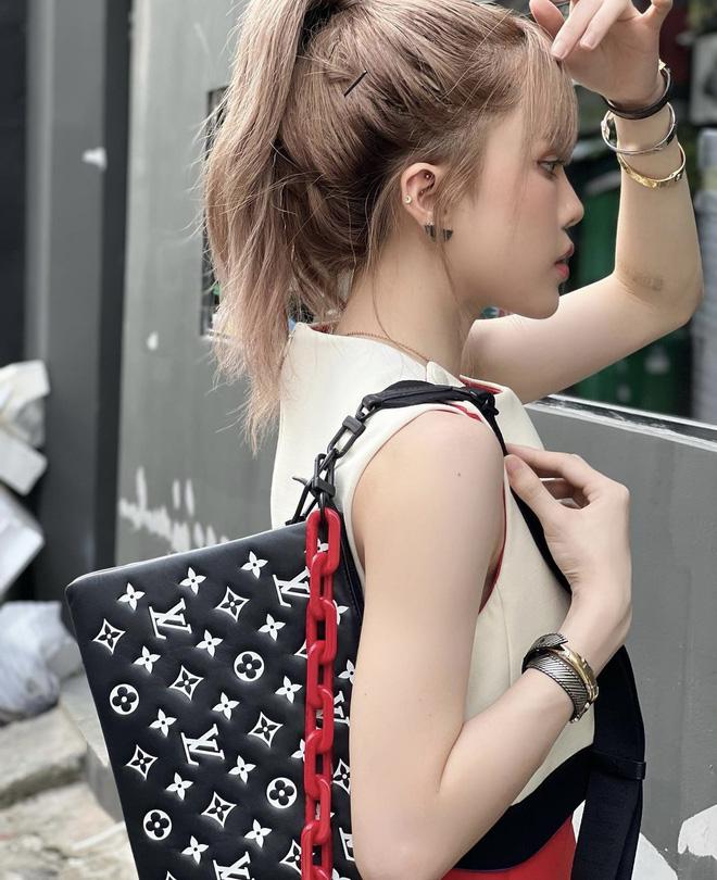 Bị mỉa mai toàn diện đồ chợ, Thiều Bảo Trâm lên đồ hiệu đáp trả-2