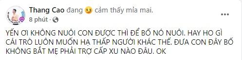 Chồng cũ đề nghị Hoàng Yến giao con, không cần chu cấp 1 xu-3