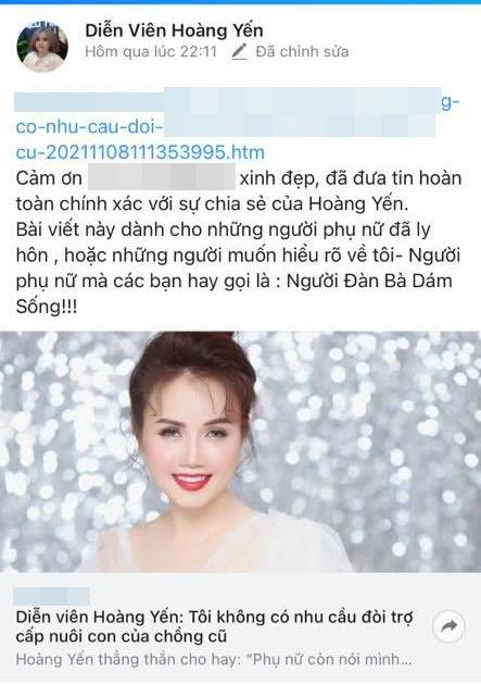 Chồng cũ đề nghị Hoàng Yến giao con, không cần chu cấp 1 xu-4