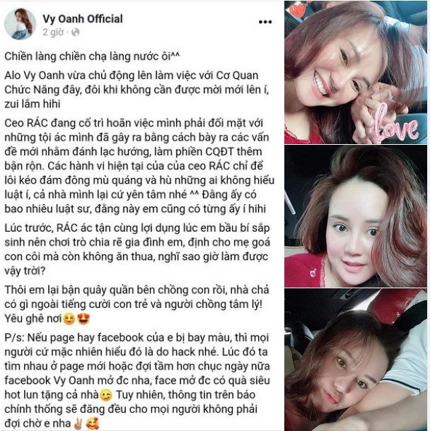 Giữa ồn ào kiện tụng, Vy Oanh e ấp bên chồng chứng minh hạnh phúc-1