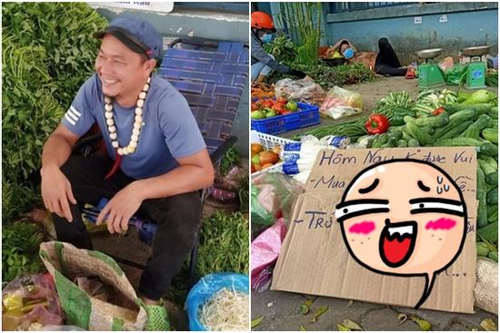 Ngày 'khó ở', anh bán rau treo slogan dọa khách hàng bạo liệt