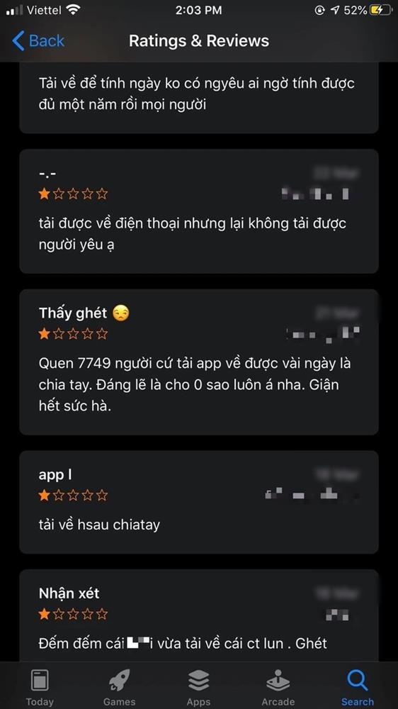 Ứng dụng đếm ngày yêu bị ồ ạt rate 1 sao, cứ tải về là bị cắm sừng-4