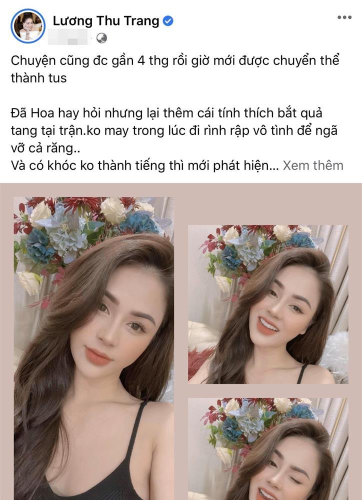 Lương Thu Trang ê chề vì ngã gãy răng khi quay Mặt Nạ Gương-1
