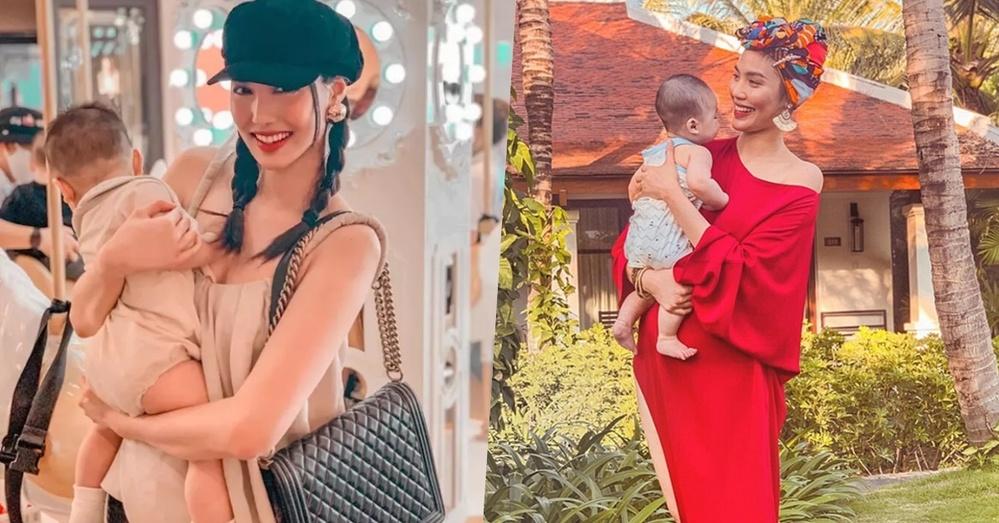 Mỹ nhân Vbiz bế con: Hà Hồ như ảnh tạp chí, Quế Vân gây sợ hãi-5