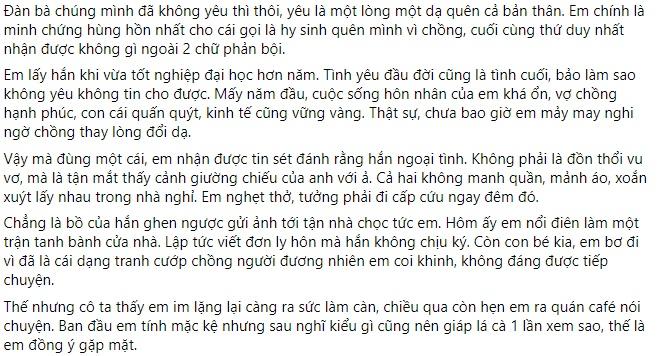 Bồ lên mặt khoe chồng chị coi em là nhất, vợ đáp trả ả ta tím tái-1