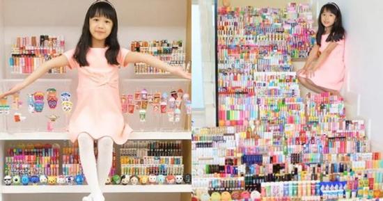 Chân dung bé gái 6 tuổi sở hữu 3.388 cây son, lập kỷ lục Guinnes