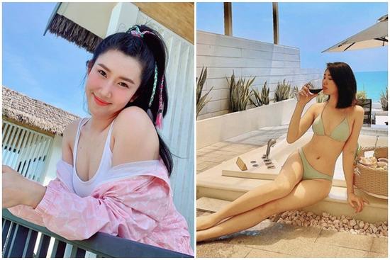 Lâu lâu mới thấy Thúy Ngân trễ nải khoe vòng 1 'khét lẹt'