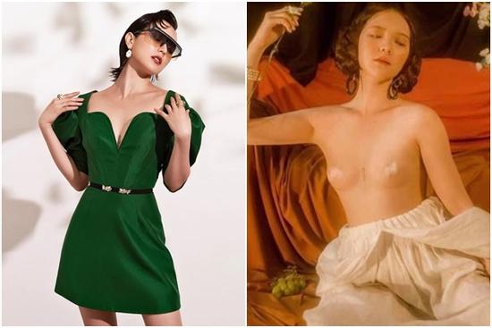 Hải Tú khoe hình xăm ngực sexy gợi nhớ loạt ảnh 'gái hư' ngày xưa