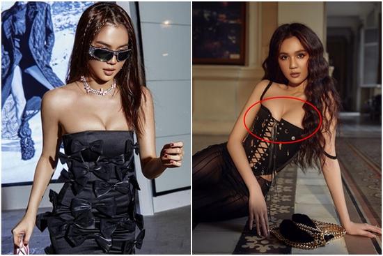 Ngọc Trinh o ép vòng 1 thấy thương: Lép mà ráng ép cho to?